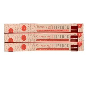 (3 pack)- The Creme Shop Liplock Smudge Stop Lip Liner, Coral Me Baby